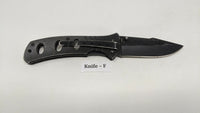 Smith & Wesson Extreme Ops SWA6 Folding Pocket Knife Plain Edge Liner Lock Black