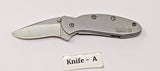 Kershaw 1600 Chive Onion Design Folding Pocket Knife Plain Edge Frame Assisted