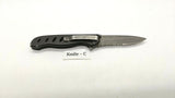 Gerber EVO Jr Folding Pocket Knife Combo Edge Liner Lock Black Anodized Aluminum