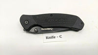 Husky Black Single Combo Edge Blade Folding Pocket Knife Liner Lock **Various**