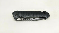 Tac-Force TF-916 Tactical Rescue Folding Pocket Knife Combo Edge Liner Lock SS