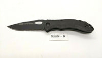 5.11 Limited Edition Blk Combo Edge Folding Pocket Knife Liner Lock Carbon Fiber