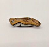 Appalachian Trail Drop Point Combination Blade Frame Lock Folding Pocket Knife