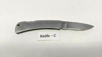 Winchester Stainless Steel Folding Pocket Knife Plain Edge Lockback Drop Point