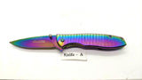 Tac-Force Speedster TF-573 Folding Pocket Knife Assisted Plain Frame Rainbow