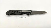 Gerber EVO Jr Folding Pocket Knife Combo Edge Liner Lock Black Anodized Aluminum