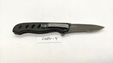 Gerber EVO Jr Folding Pocket Knife Combo Edge Liner Lock Black Anodized Aluminum