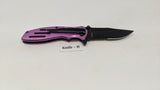 Smith & Wesson Extreme Ops SWA24SP Folding Pocket Knife Combo Edge Liner Pink