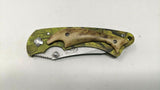Northwest Trail Camo Folding Pocket Knife Plain Stainless Steel Blade Frame Lock