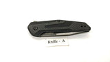 Kershaw 1160 Fraxion Anso Design Folding Pocket Knife Plain Edge Liner Lock G10