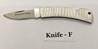 Winchester Stainless Steel Folding Pocket Knife Plain Edge Lockback Drop Point