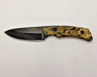 Winchester 1110613A Drop Point Plain Edge Camouflage Handle Fixed Blade Knife