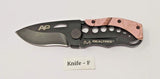 Realtree AP Pink Camo Folding Pocket Knife Plain Edge Frame Lock Blk Stainless