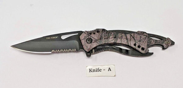 Tac-Force Speedster TF-705 Pocket Knife Spring Assisted *Variations* Cammo