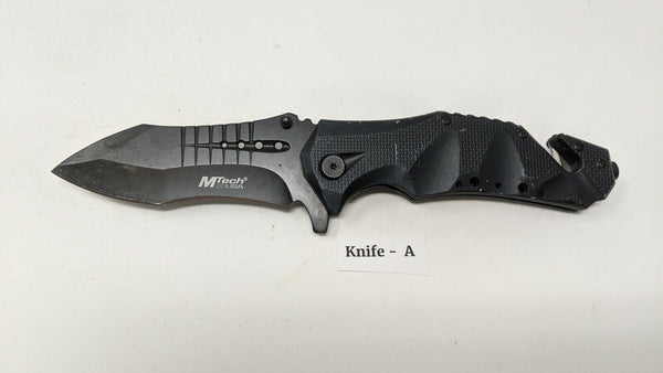 MTech USA Ballistic MT-A845 Folding Pocket Knife Assisted Liner Lock Plain Edge