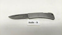 Winchester Stainless Steel Folding Pocket Knife Plain Edge Lockback Drop Point