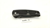 Ridge Runner Model RR612 Folding Pocket Knife Liner Lock Combo Edge Blk *Various