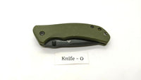 Ozark Trail 19460 Folding Pocket Knife Plain Edge Liner Lock Black SS Green G10