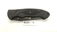 Smith & Wesson Extreme Ops SWA25 Folding Pocket Knife Plain Liner Rubber Coated