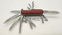Vtg Victorinox Champion Officier Suisse SAK Folding Pocket Knife Mag Glass 91mm