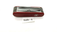Vtg Victorinox Champion Officier Suisse SAK Folding Pocket Knife Mag Glass 91mm