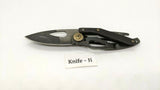 Coast Model FX200 Folding Pocket Knife Frame Lock All Black Bottle Opener Handle