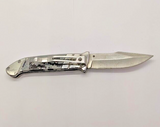 SOG Fielder Liner Lock Plain Edge Clip Point Folding Pocket Knife