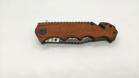Tac-Force TF-809 Assisted Folding Pocket Knife Pakkawood Handle Liner Plain Edge