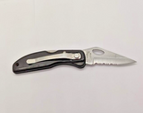 Maxam "Crane Rental" Clip Point Combination Blade Lock Back Folding Pocket Knife