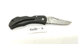 Frost Cutlery Flying Falcon Folding Pocket Knife SS Rostfrei Combo Lockback Blk