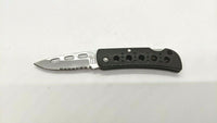 Frost Cutlery Folding Pocket Knife Stainless Steel Lockback Combo Rubberized