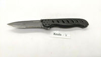 Gerber EVO Jr Folding Pocket Knife Combo Edge Liner Lock Black Anodized Aluminum