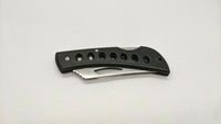 Frost Cutlery Large Folding Pocket Knife Combination Edge Lockback Black Plastic