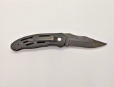 Police Tech Clip Point Combination Blade Frame Lock Folding Pocket Knife