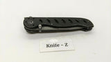 Gerber EVO Jr Folding Pocket Knife Combo Edge Liner Lock Black Anodized Aluminum