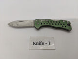 Nite Ize DooHickey Small Folding Pocket Knife Lockback Keychain Plain Aluminum