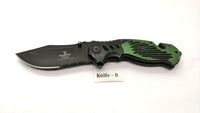 Snake Eye Tactical Series Rescue Folding Pocket Knife Assisted Combo Aluminum