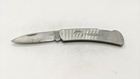 ESP K&P ASI#63770 Stainless Rostfrei Folding Pocket Knife Plain Edge Lockback