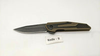 Kershaw 1160 Fraxion Anso Design Folding Pocket Knife Plain Edge Liner Lock G10