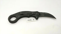 Dark Side Blades Ballistic DS-A005 Folding Pocket Knife Spring Assisted Plain