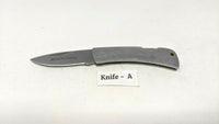 Winchester Stainless Steel Folding Pocket Knife Plain Edge Lockback Drop Point