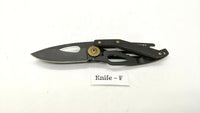 Coast Model FX200 Folding Pocket Knife Frame Lock All Black Bottle Opener Handle