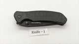 Husky Black Single Combo Edge Blade Folding Pocket Knife Liner Lock **Various**