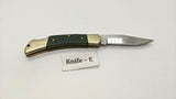Steel Warrior Lockback Keychain Folding Pocket Knife Jigged Bone w/Brass Bolster
