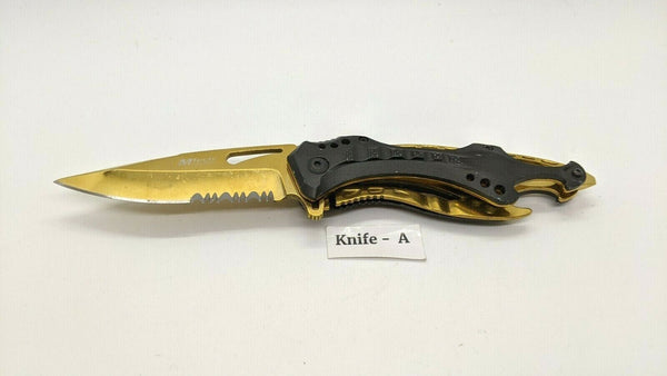 MTech USA Ballistic MT-A705 Folding Pocket Knife Spring Assisted Liner *Various*