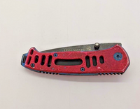 Legendary Drop Point Plain Edge Frame Lock Pink Handle Folding Pocket Knife