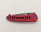 Legendary Drop Point Plain Edge Frame Lock Pink Handle Folding Pocket Knife