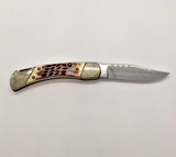 Sharp USA 800 Single Plain Clip Point Blade Lockback Folding Pocket Knife