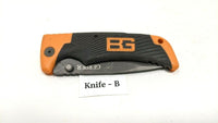 Gerber Bear Grylls Scout Folding Pocket Knife Drop Point Fine/Serrated Edge
