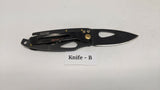 Coast Model FX200 Folding Pocket Knife Frame Lock All Black Bottle Opener Handle